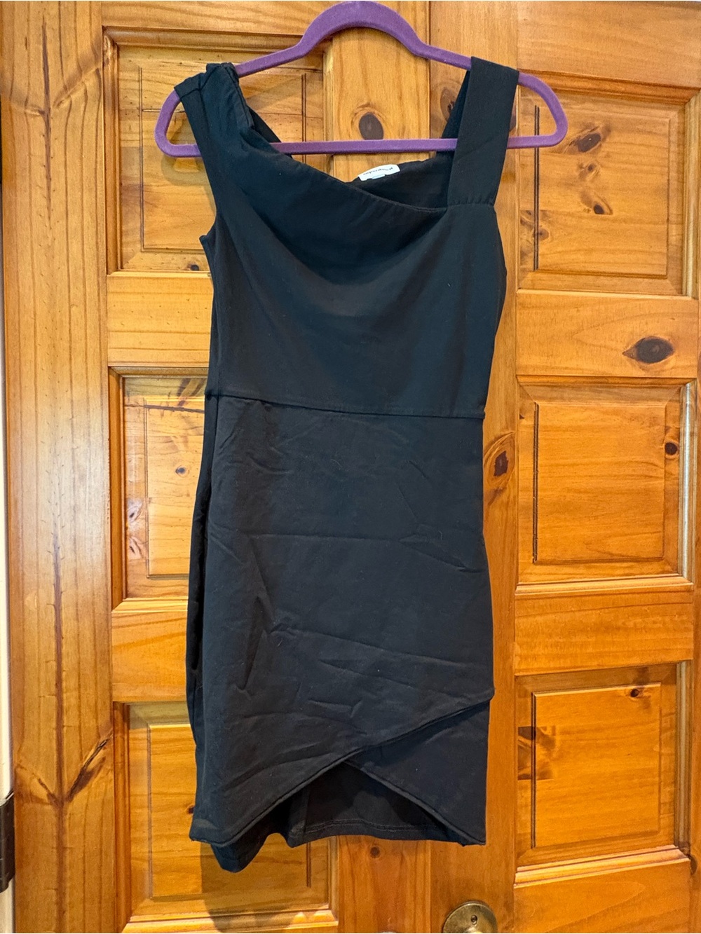 superdown Black Asymmetrical Mini Dress from revolve